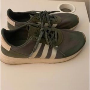 Green Adidas Running Shoes